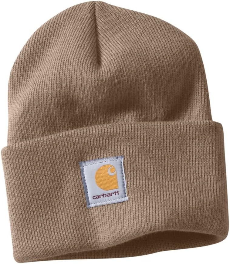 

Carhartt мужская вязаная шапка с манжетой, Medium Brown Heather