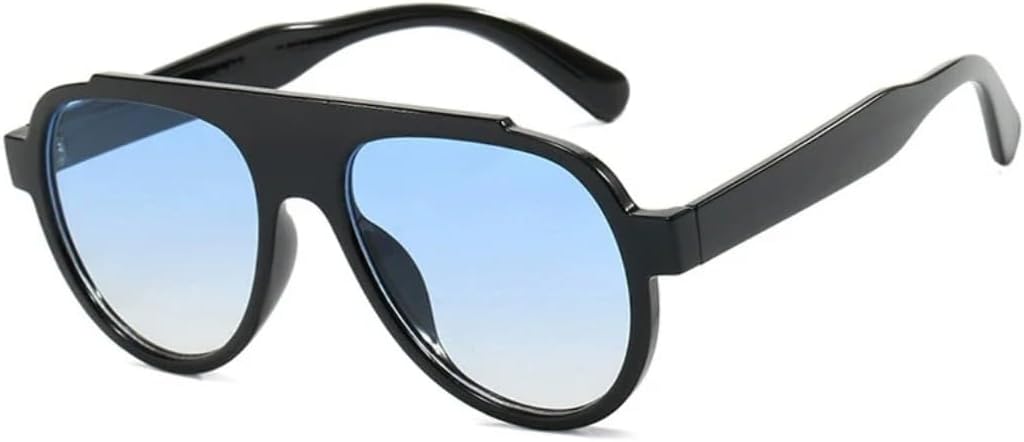 

Винтажные солнцезащитные очки большого размера для женщин и мужчин, роскошные очки-маска с большой оправой, защита от УФ-излучения UV400, винтажные очки для вождения VVTWSSW, Black Blue