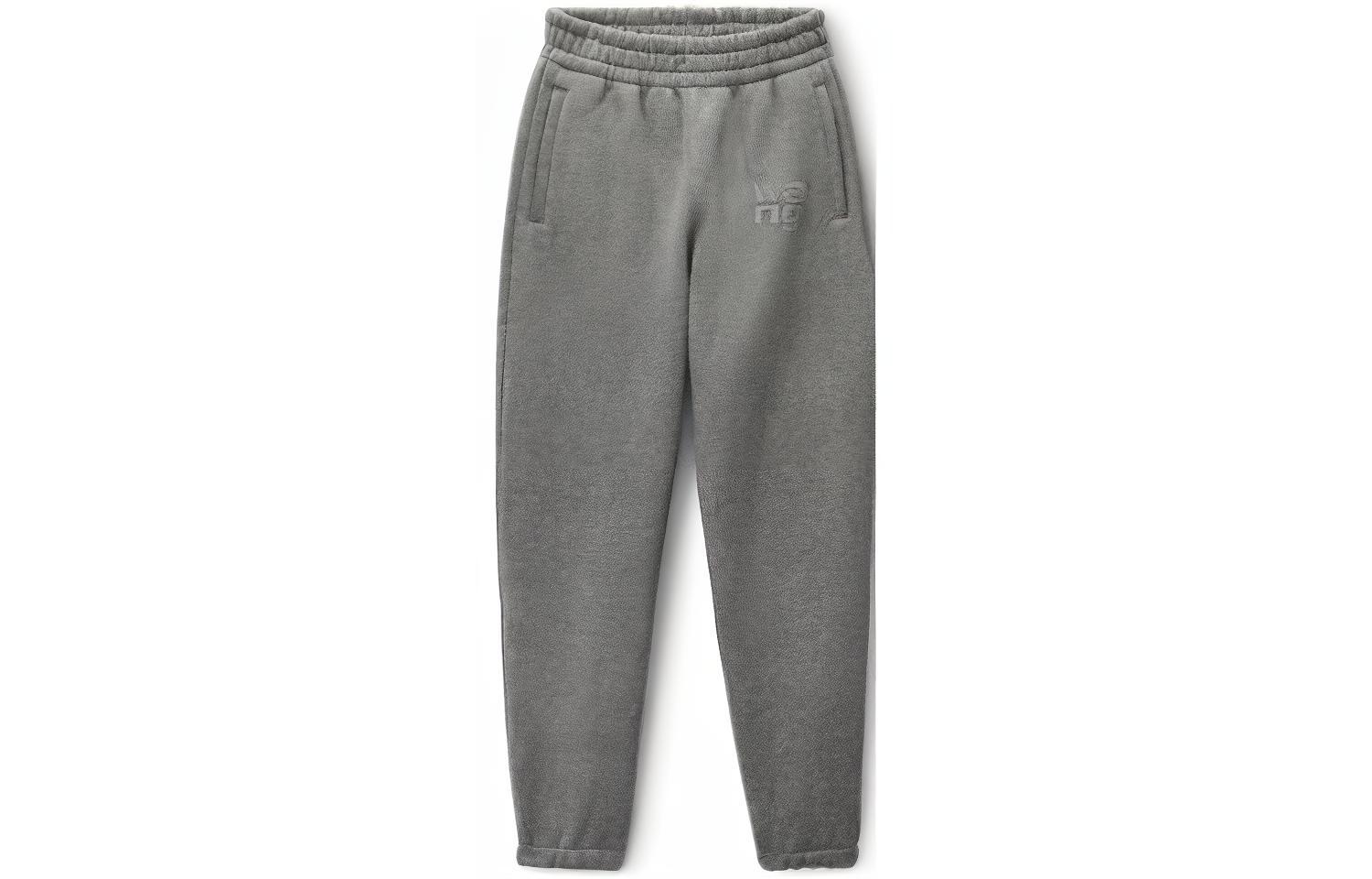 

Пуфф логотип спортивные штаны в глиттер терри sidewalk Alexander Wang, серый