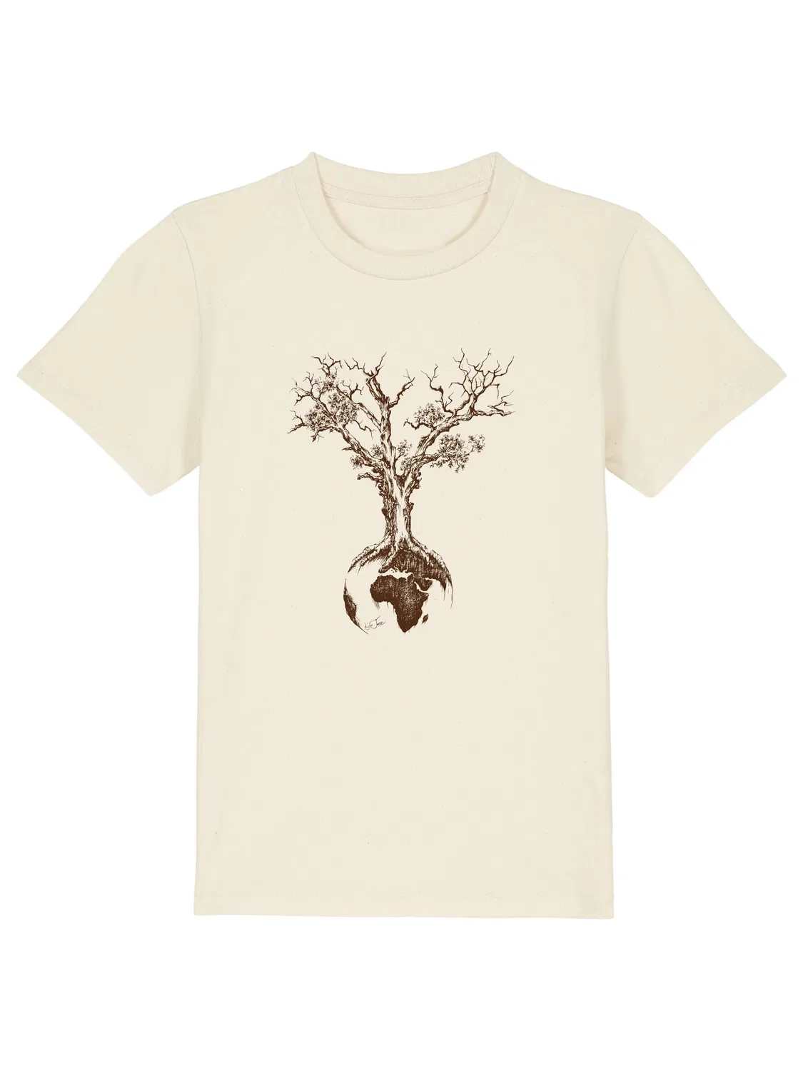 Футболка 'Weltenbaum' Life-Tree, Natural White