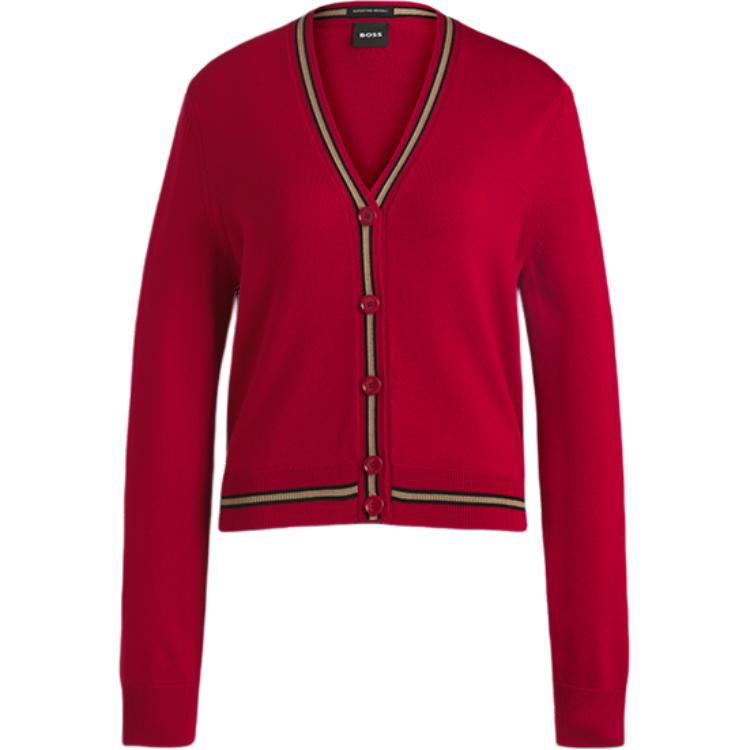 

HUGO BOSS Феншен SS25 свитер женский красный