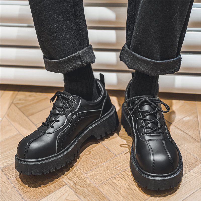 JKEM Кожаные повседневные туфли мужские Z13 черные глянцевые, цвет Z13 Black (Shiny) — фото 4