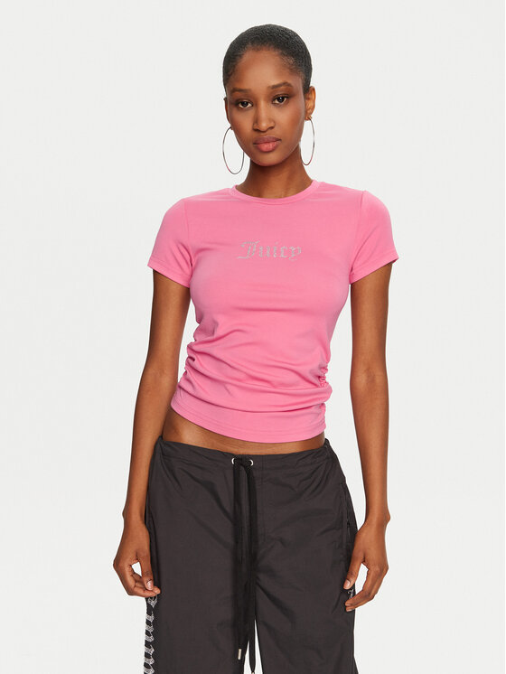 

Футболка узкого кроя Juicy Couture, розовый