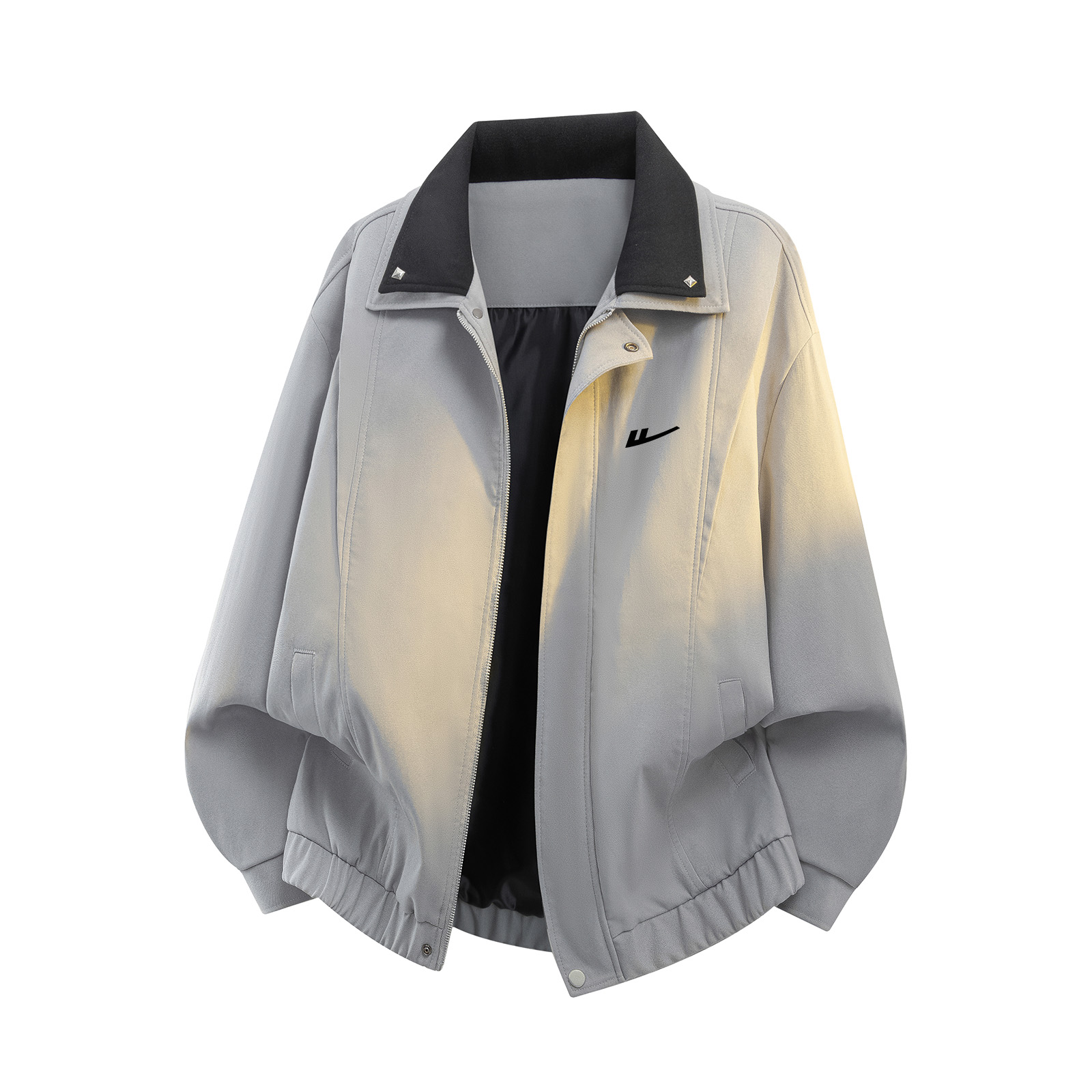 

Куртка женская Lapel Moderate Workwear WARRIOR, серый[free diy brand merch]