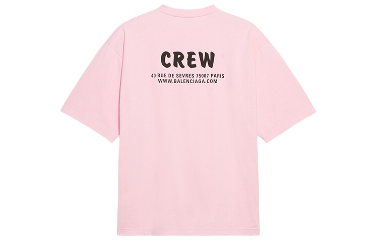 Футболка женская Balenciaga Crew, розовый — фото 2