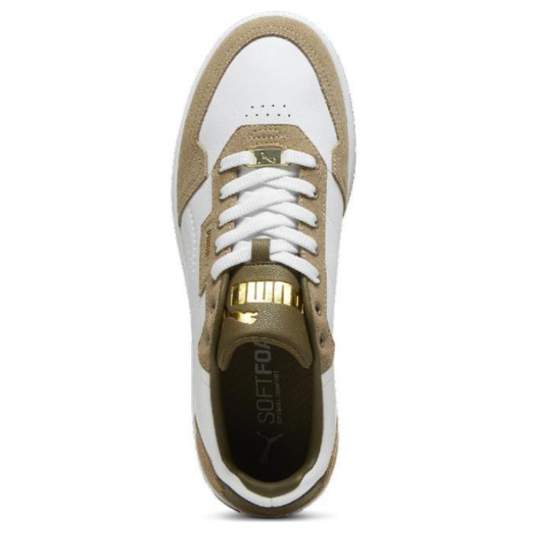 PUMA Низкие скейтборд кроссовки унисекс бело-коричневые, цвет White Brown — фото 3