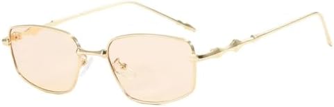 

Солнцезащитные очки прямоугольной формы 2027 года для женщин, летняя мода, солнцезащитные очки для мужчин, нейтральные очки в металлической оправе MTZJH, C4goldlightbrown