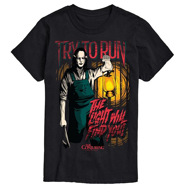 

Футболка с принтом The Conjuring: Last Rites Try to Run, размеры Big & Tall Licensed Character