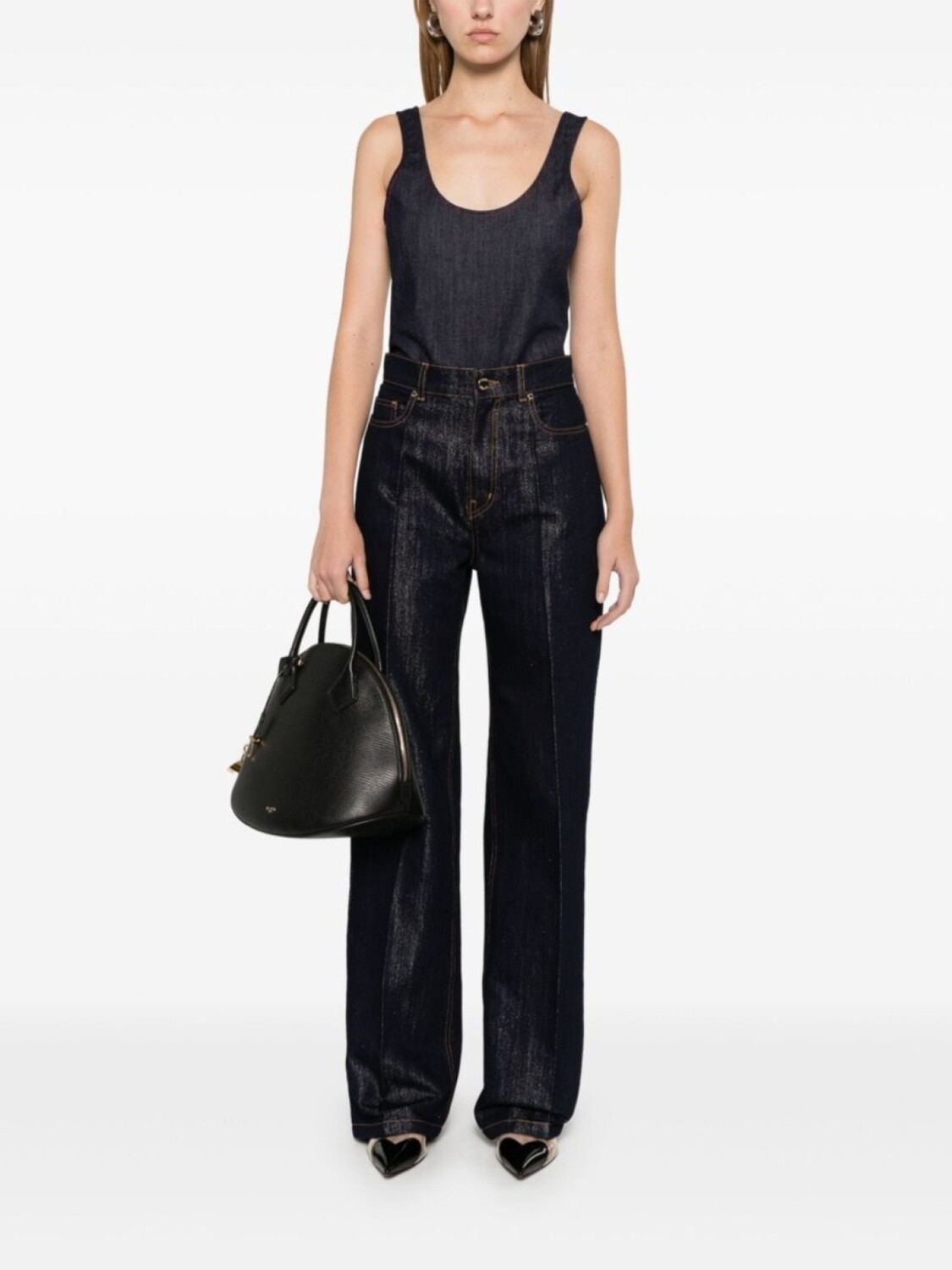 

Alaïa джинсовое боди, синий