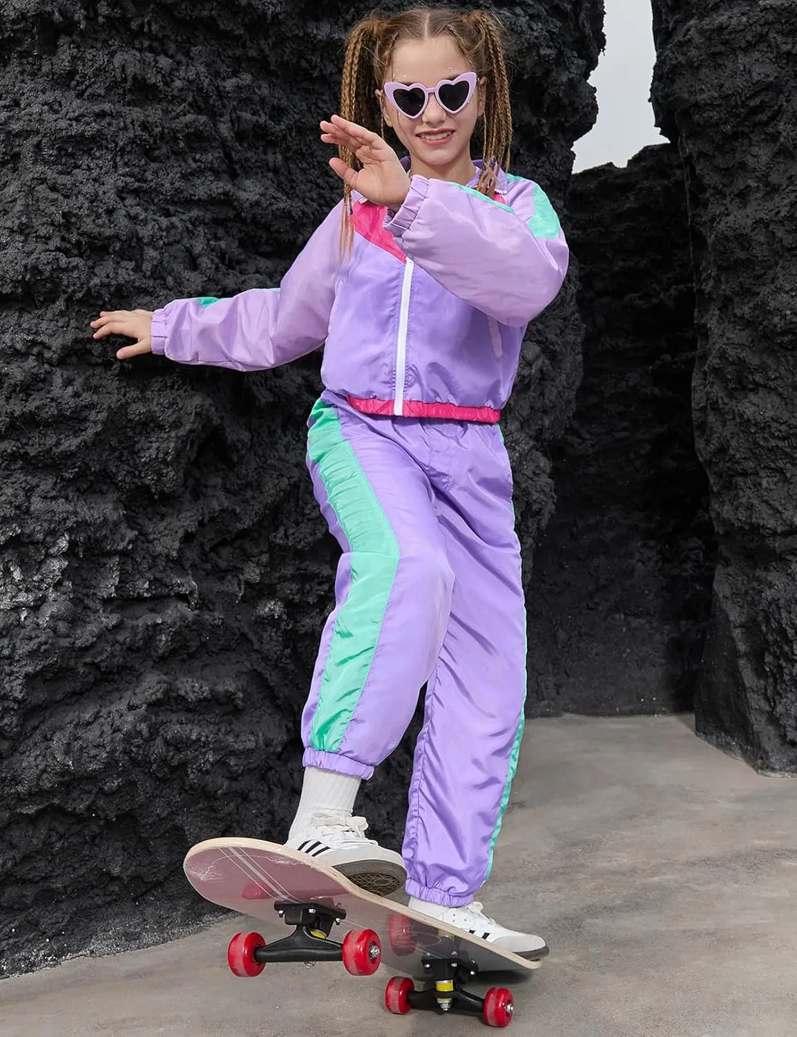 Детский спортивный костюм Neon Perfashion, 2 предмета, фиолетовый — фото 2