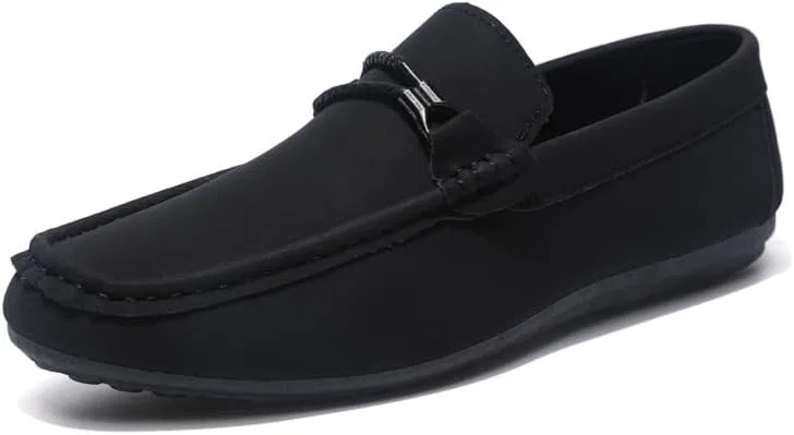 Лоферы мужские кожаные Moccasins Shoes Black SayfuR