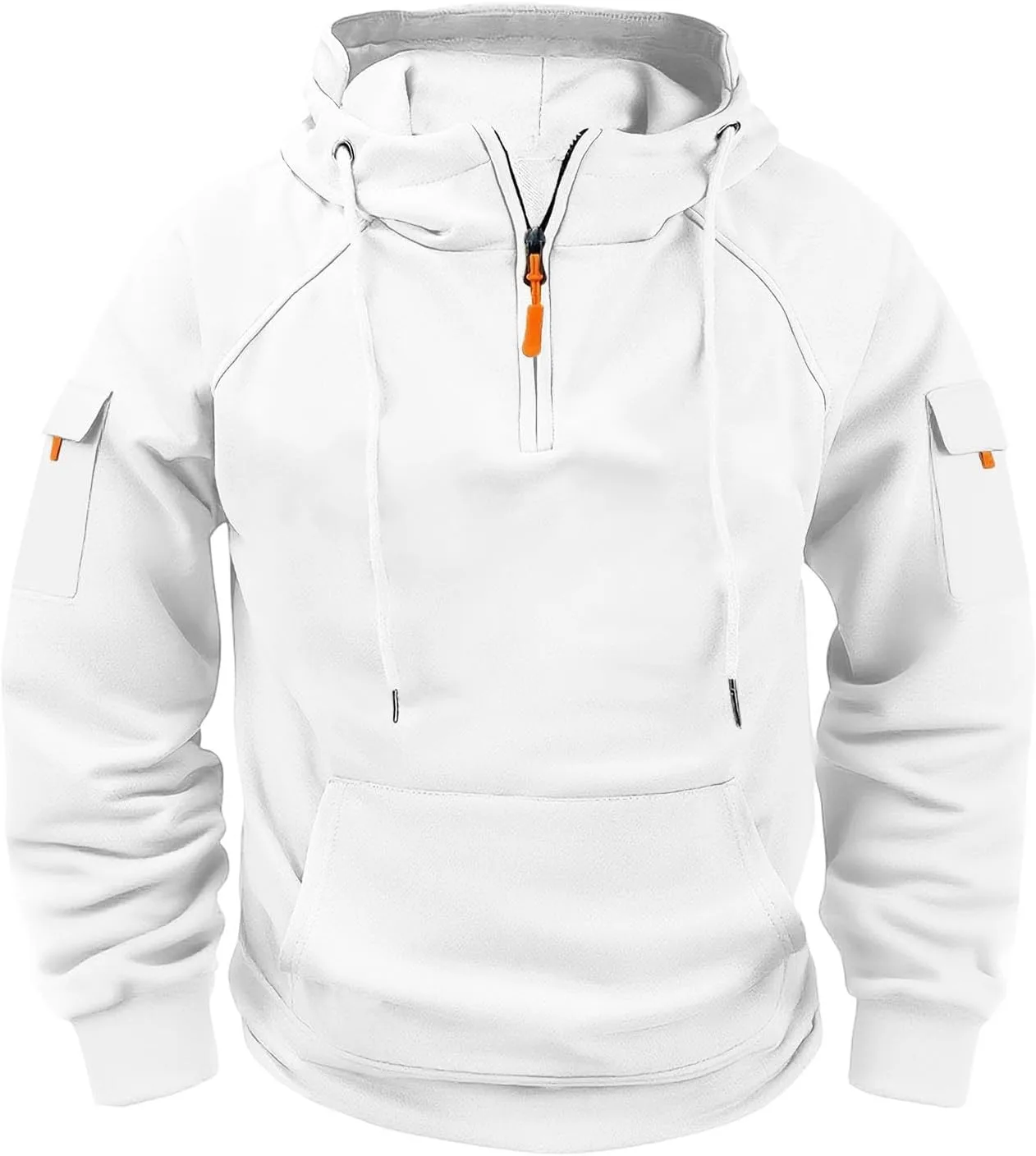 

Толстовка с капюшоном Quarter Zip Vintage Cargo с несколькими карманами