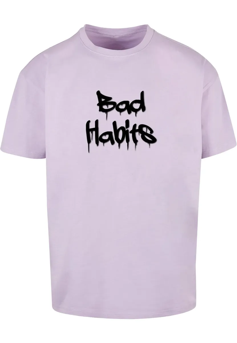 

Футболка Merchcode "Мужская футболка Merchcode Bad Habits Heavy Oversize", цвет Lilac