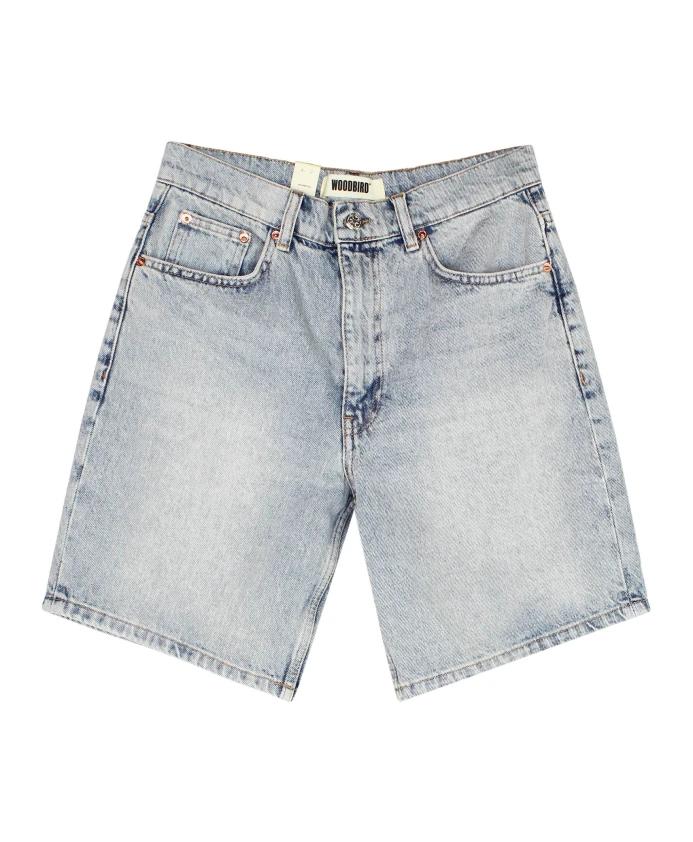 

Свободные синие джинсовые шорты Woodbird, синий