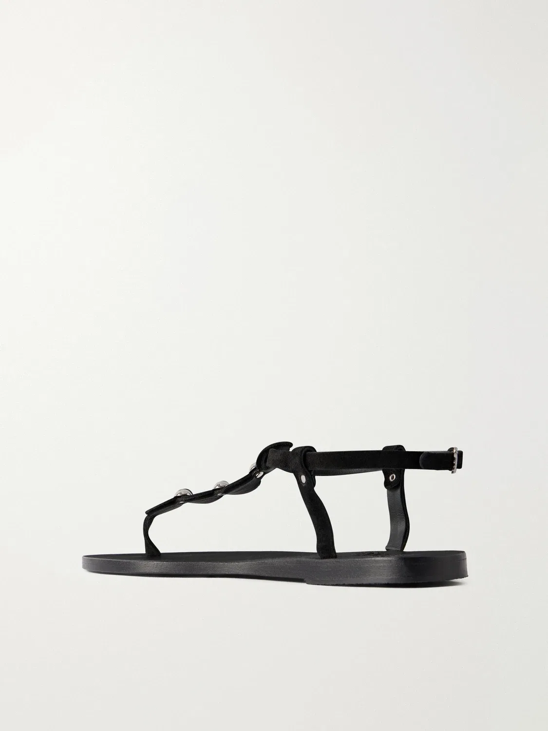 Сандалии замшевые Ilida studded Ancient Greek Sandals, черный — фото 3