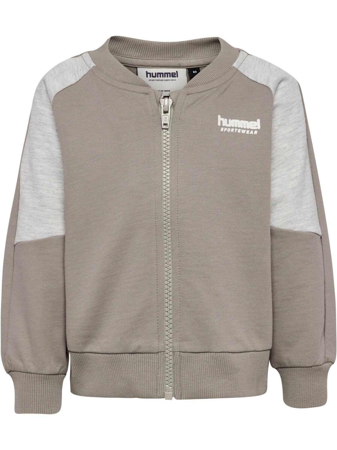 

Hummel Толстовка с молнией в цвете Taupe, крапчатый серый