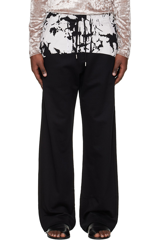 

Спортивные штаны с принтом Dries Van Noten, черный