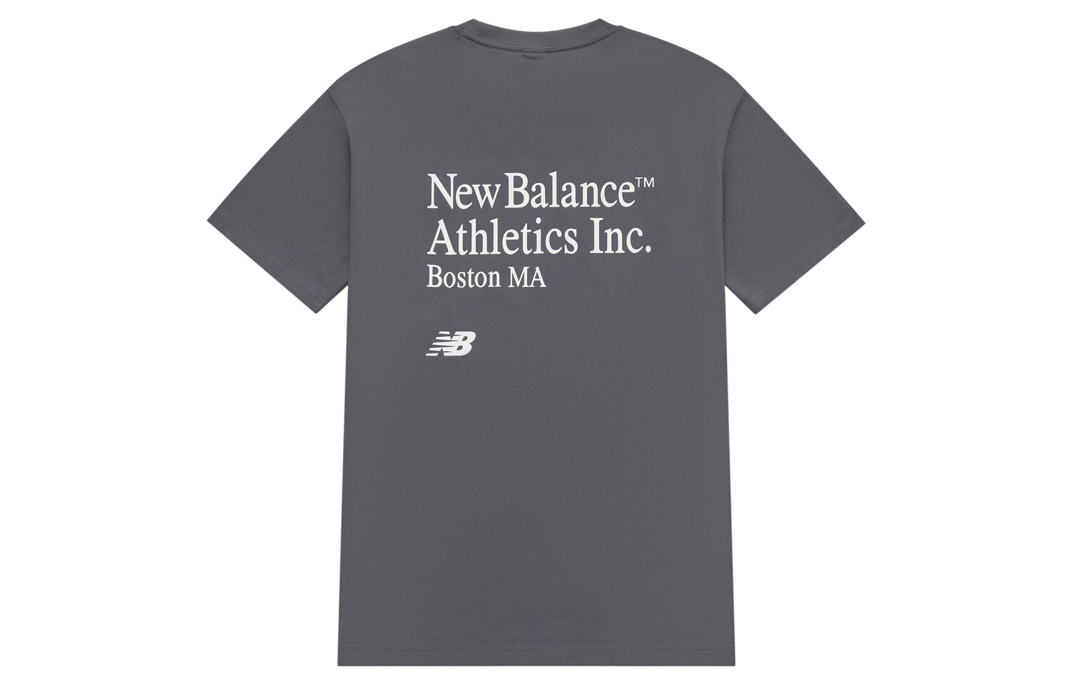 

Футболка унисекс угольно-серая New Balance, серый