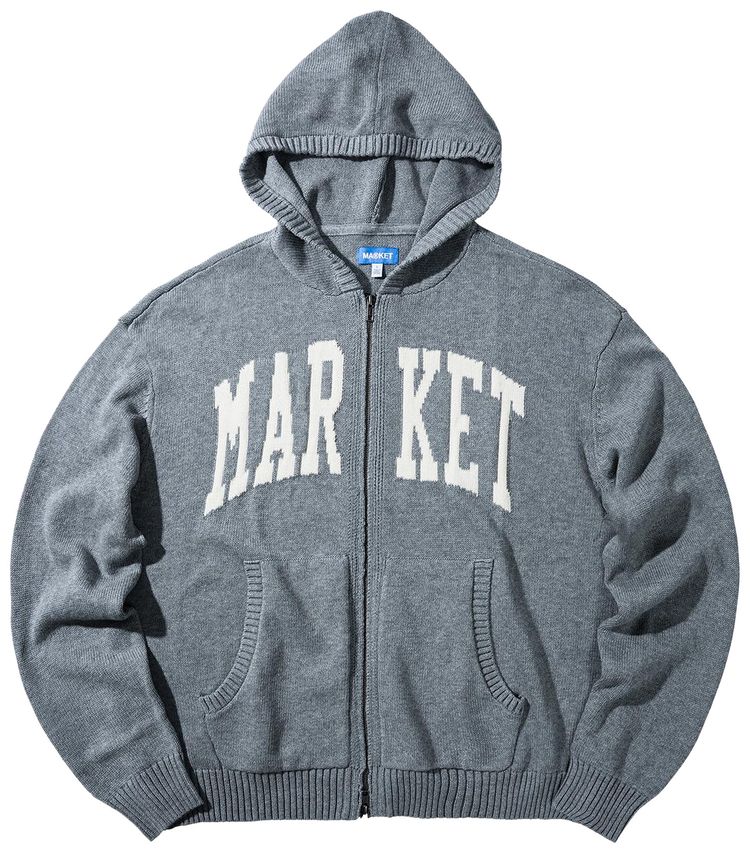 

Толстовка Market Classic Arc на молнии, серый