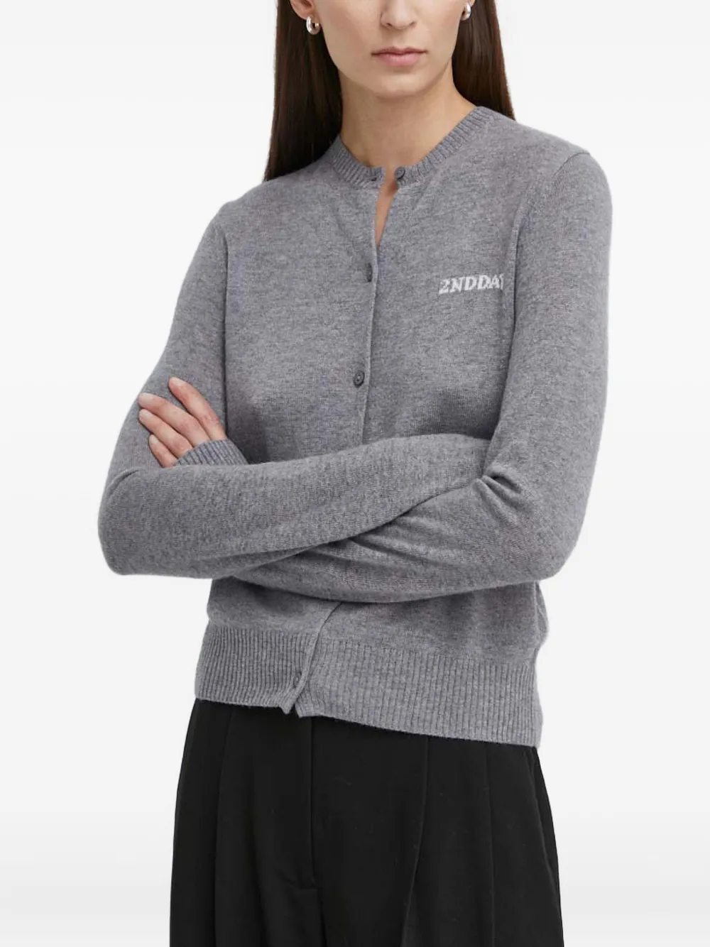 

Кардиган 2ND Vinny на пуговицах Day Birger Et Mikkelsen, серый