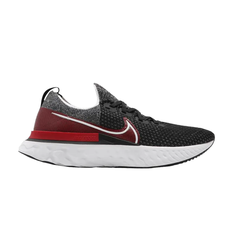 

Кроссовки Nike React Infinity Run Flyknit 'Black University Red', черный