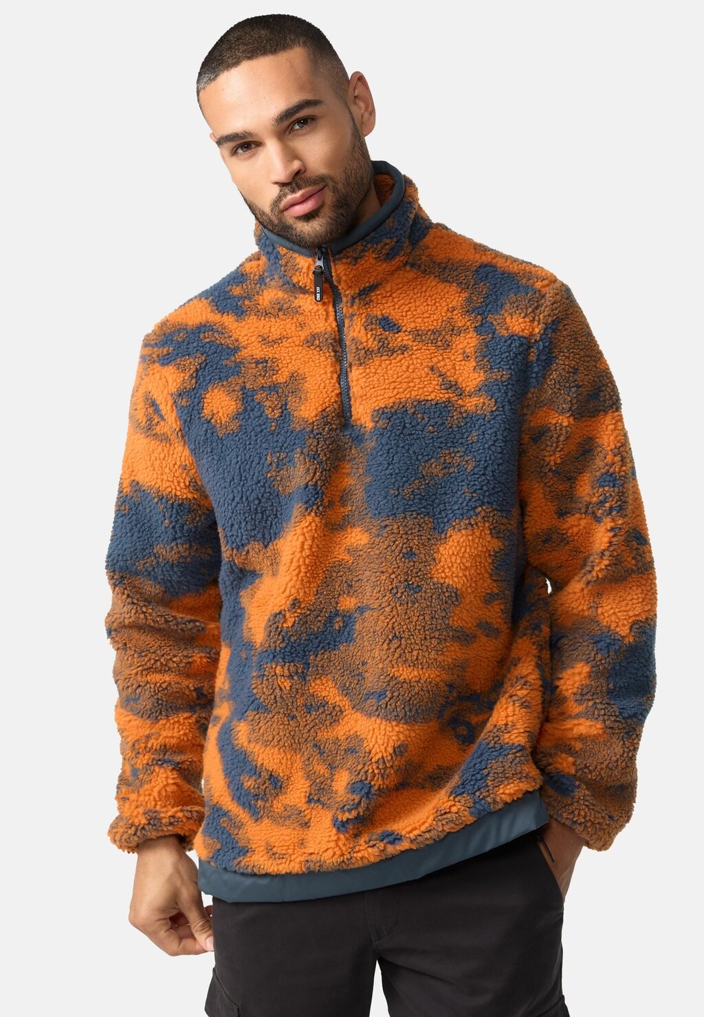 

Флисовый свитер INSOFIANE INDICODE JEANS, цвет russet orange