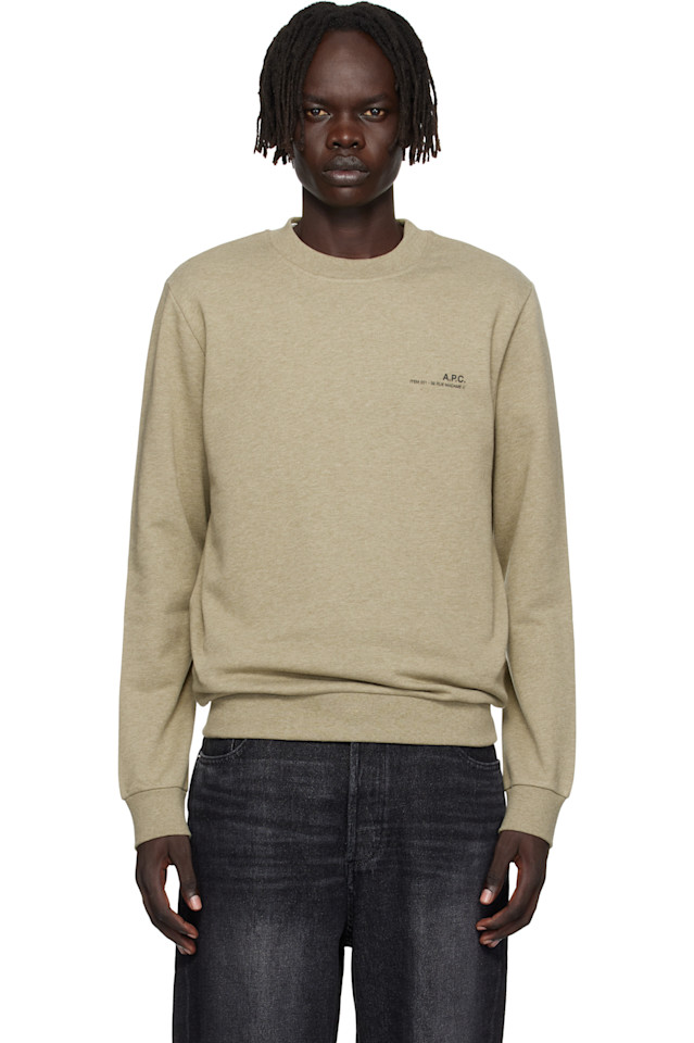 

A.P.C. Толстовка стандартного размера цвета хаки
