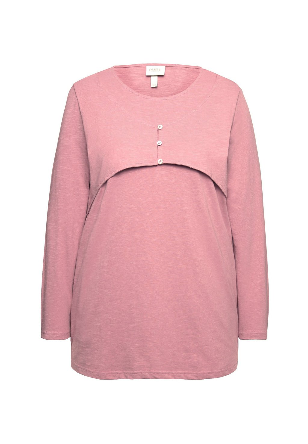 

Топ с длинными рукавами LAYERED LOOK TEE Ulla Popken, светло-розовый