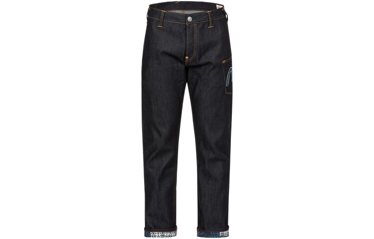

Джинсы мужские деним синие Evisu, синий