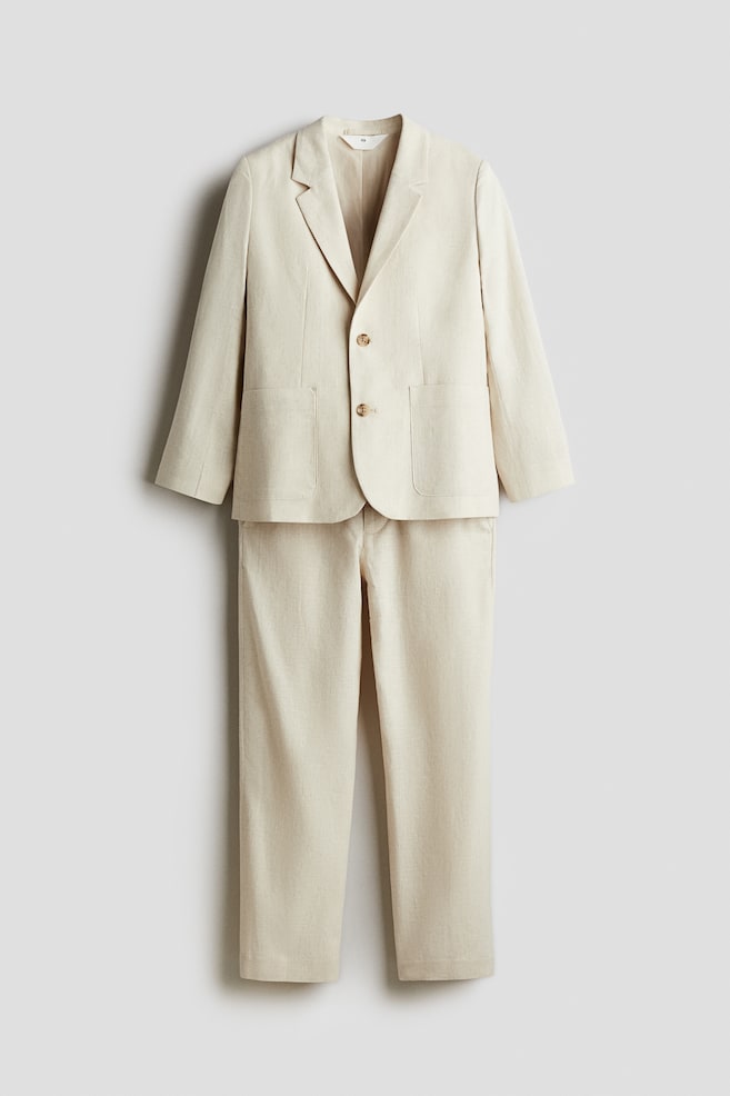 

Костюм из смеси льна H&M, бежевый