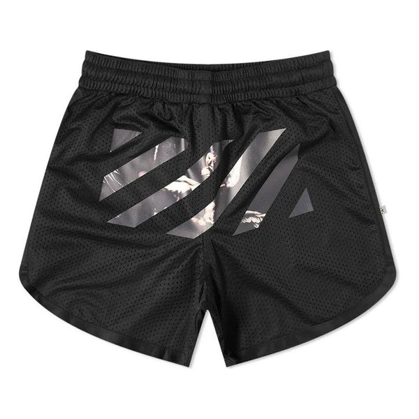 

Шорты caravaggio arrow mesh track shorts black Off-White, черный