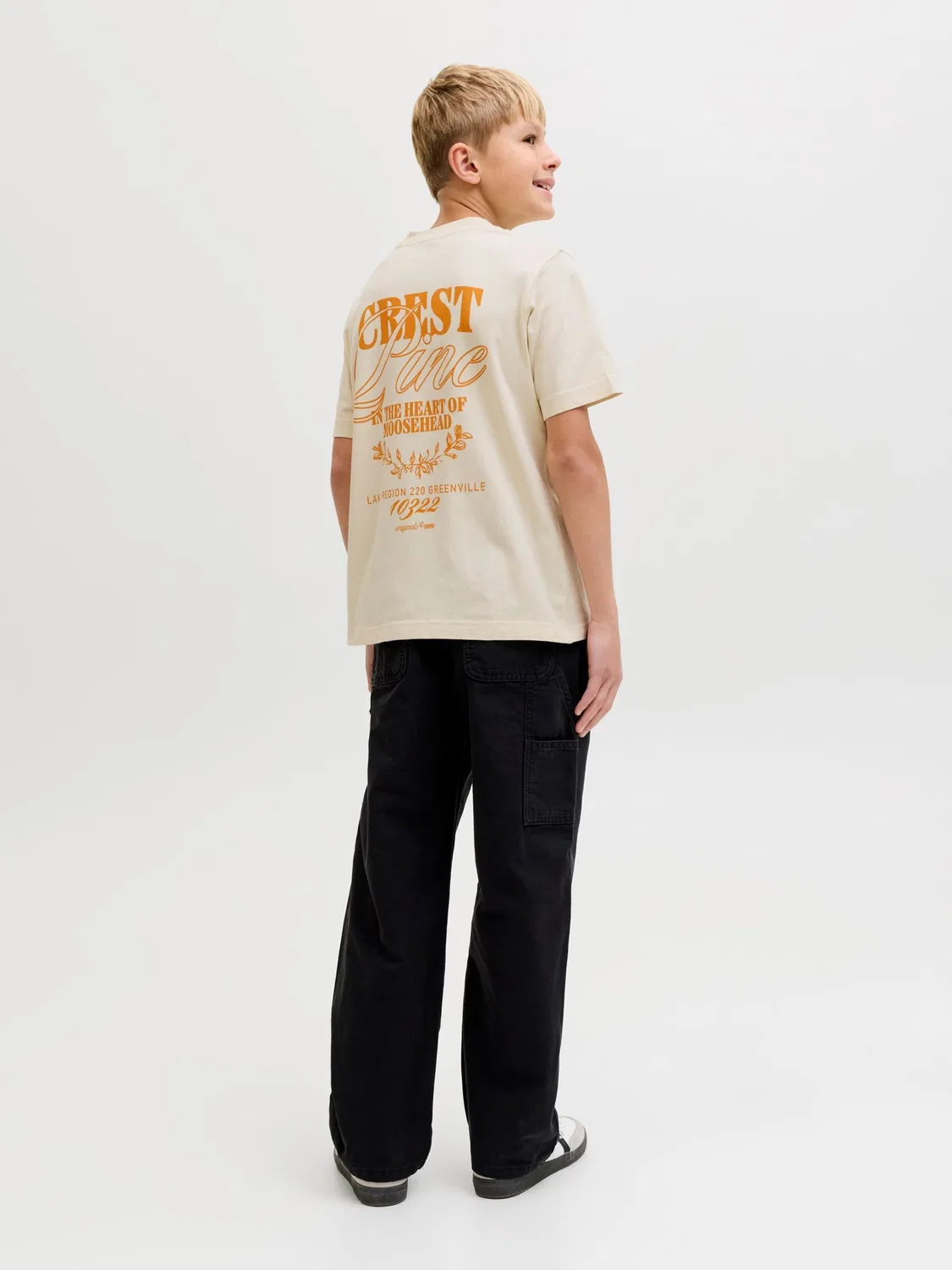 Футболка Jack & Jones Junior, Light Beige — фото 4