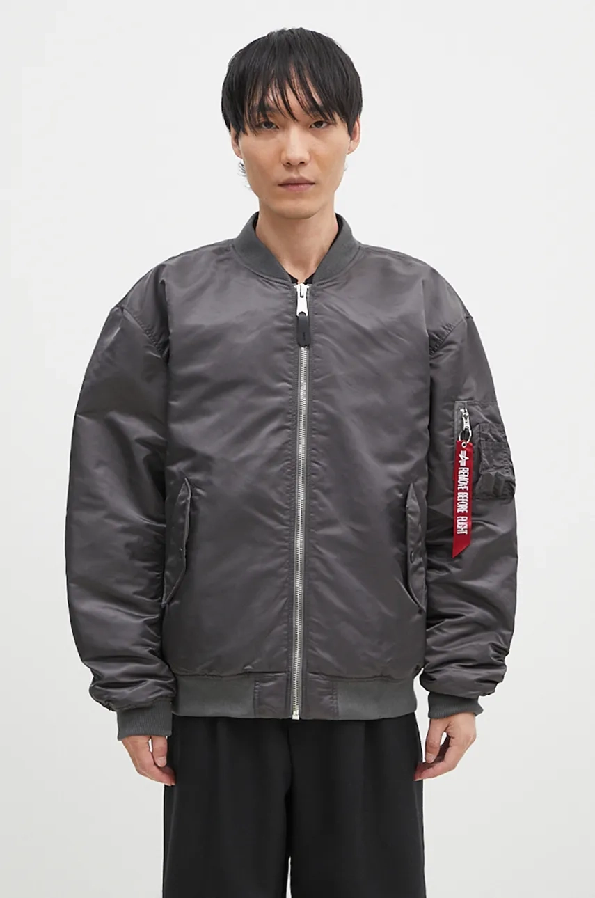 

Куртка-бомбер MA-1 CS Alpha Industries, серый