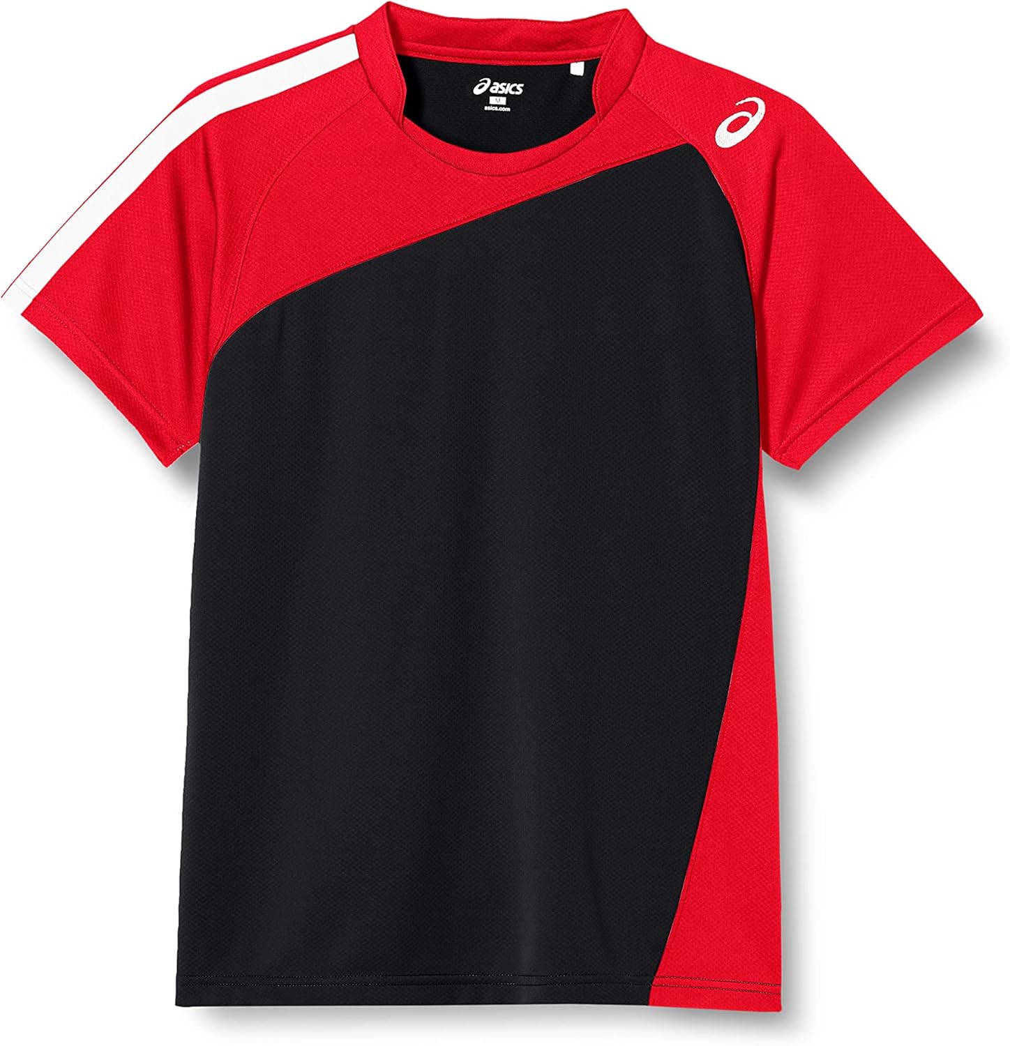 

Мужская волейбольная футболка ASICS с коротким рукавом, модель XW1321, черный/красный