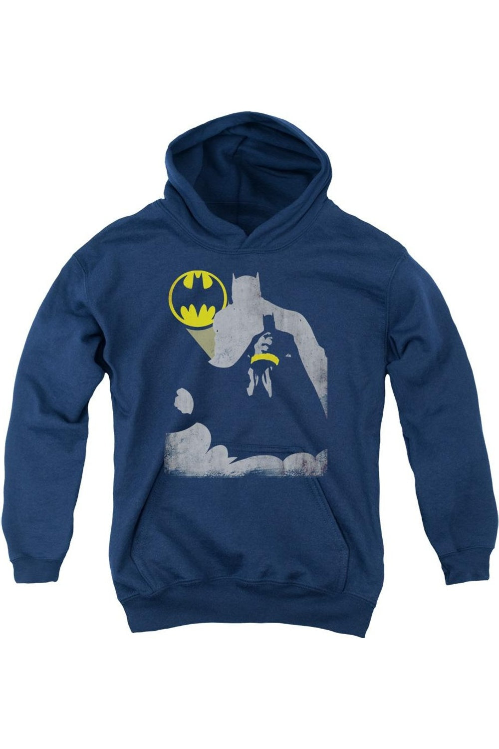 

Бэтмен худи с капюшоном Bat Knockout для детей Gildan, темно-синий