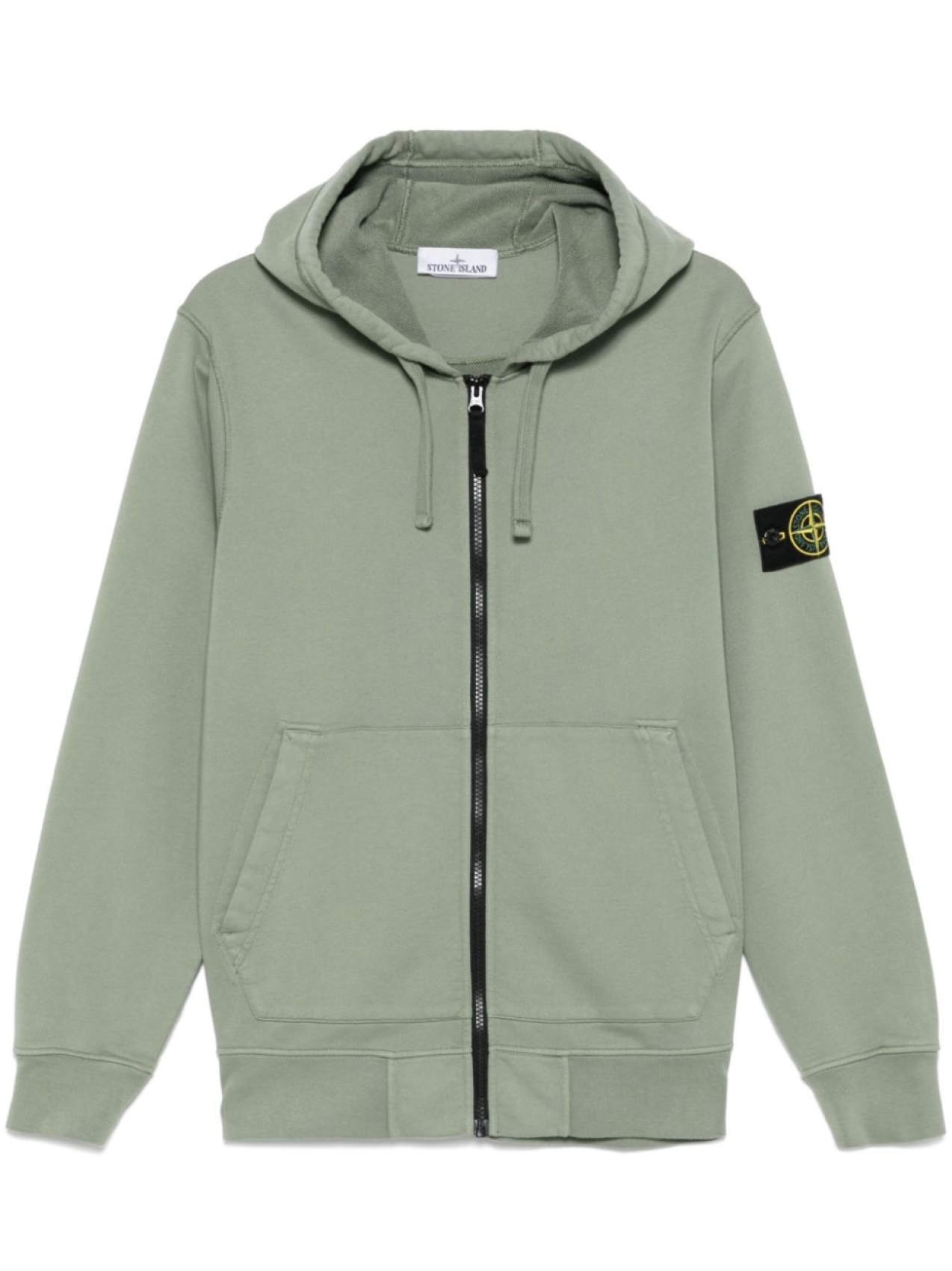 

Stone Island худи с нашивкой Compass, зеленый