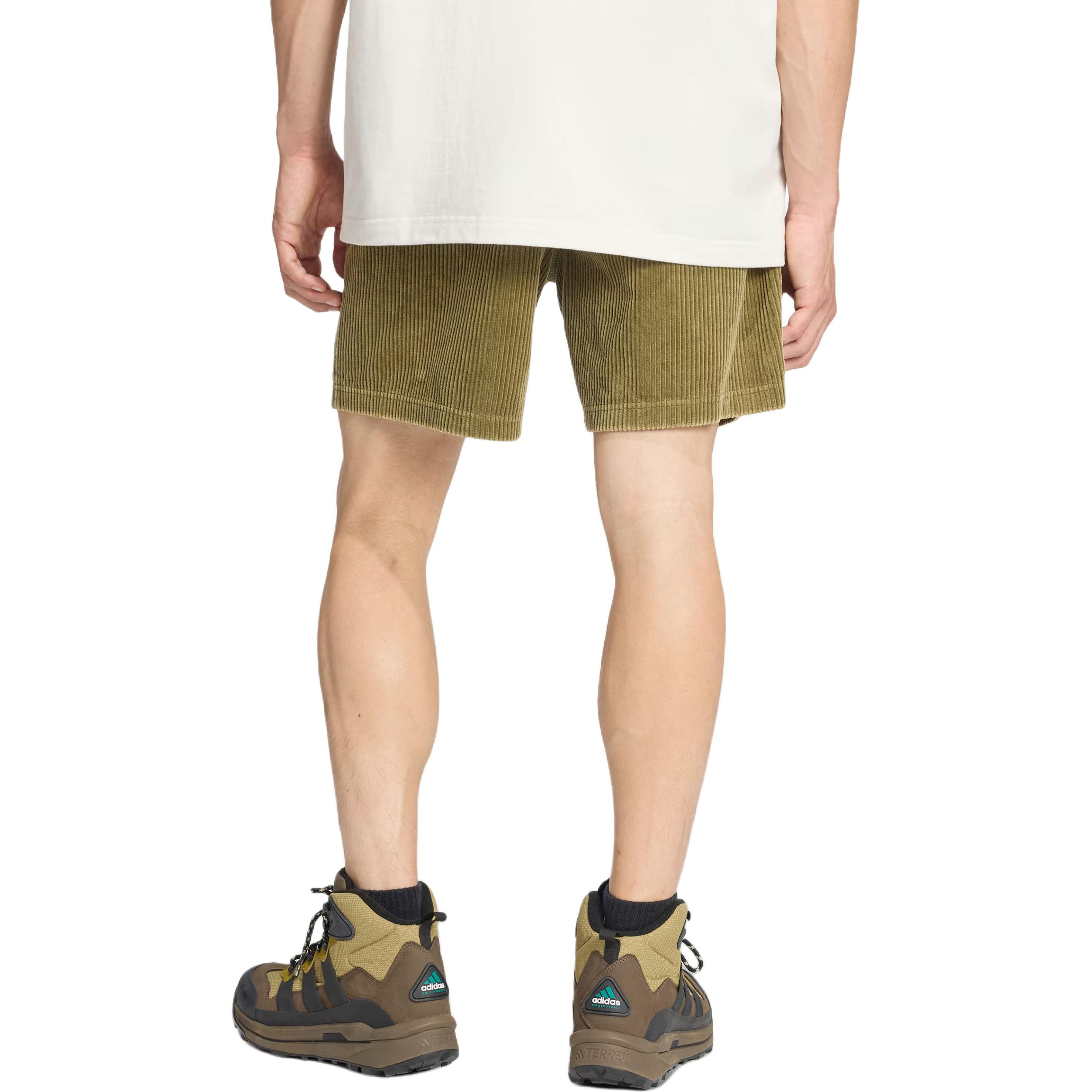 Шорты спортивные мужские EQT SS25 CORDUROY Adidas, темно-оливковый — фото 4