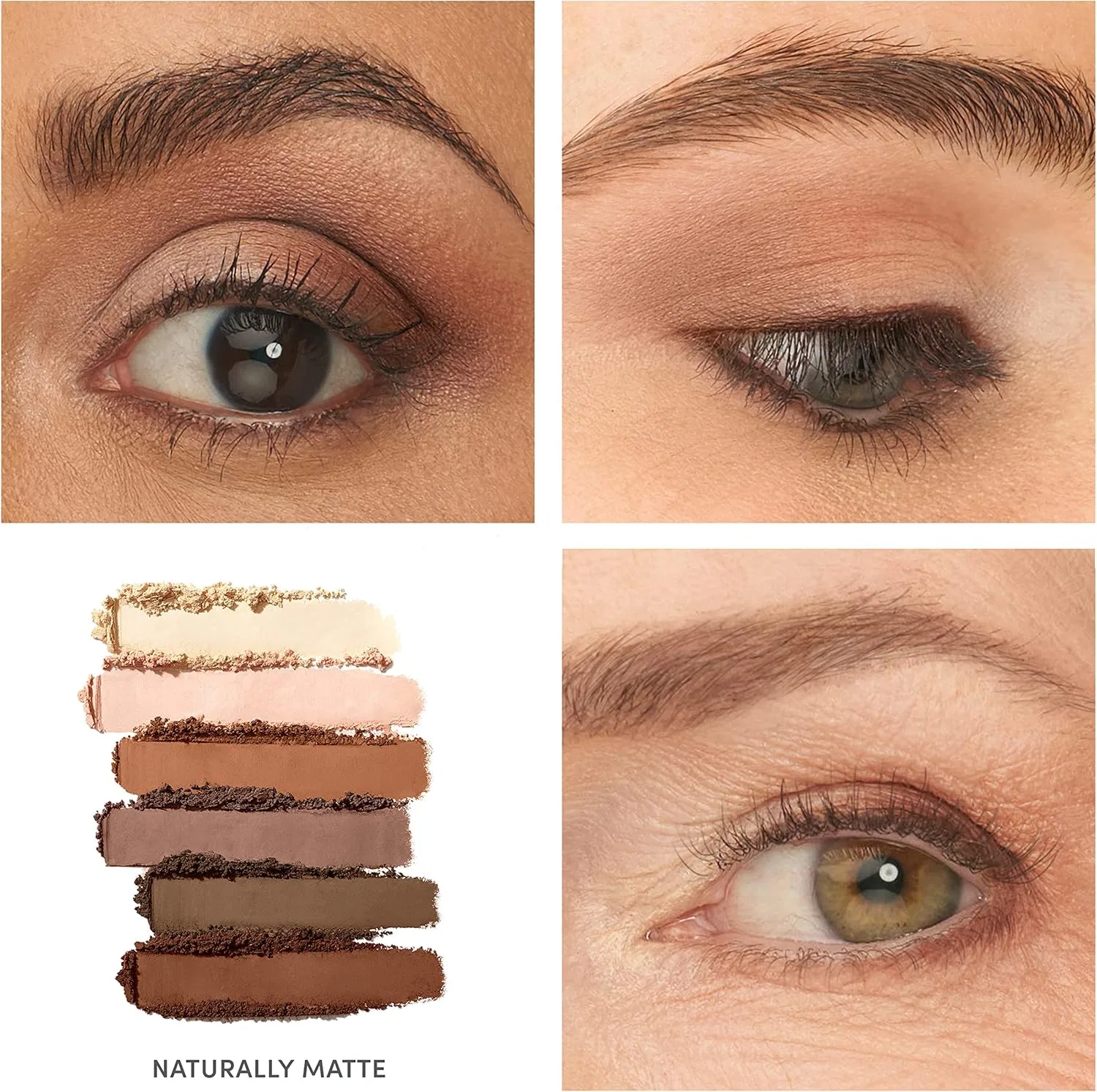 Тени для век матовые Jane Iredale Pure Press Eyeshadow Palette Natural Matte 3.4 г — фото 2