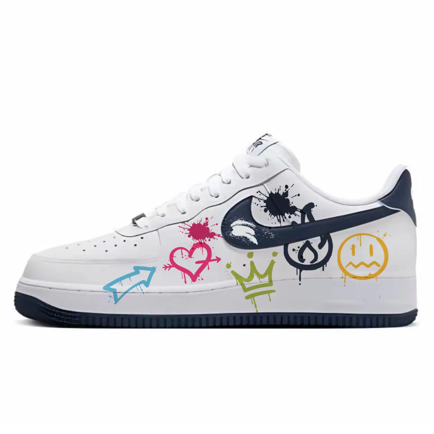

Nike Кроссовки Air Force 1 для скейтбординга, износостойкие, белые, мужские