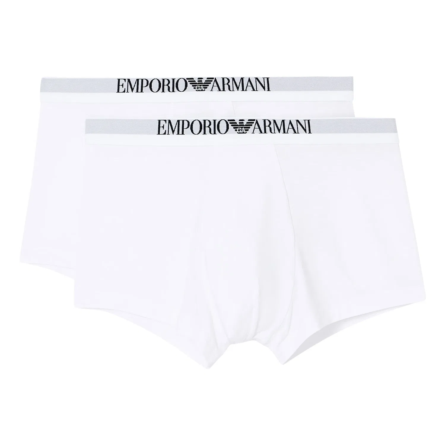 Боксеры 2 шт, белые, Emporio Armani, белый