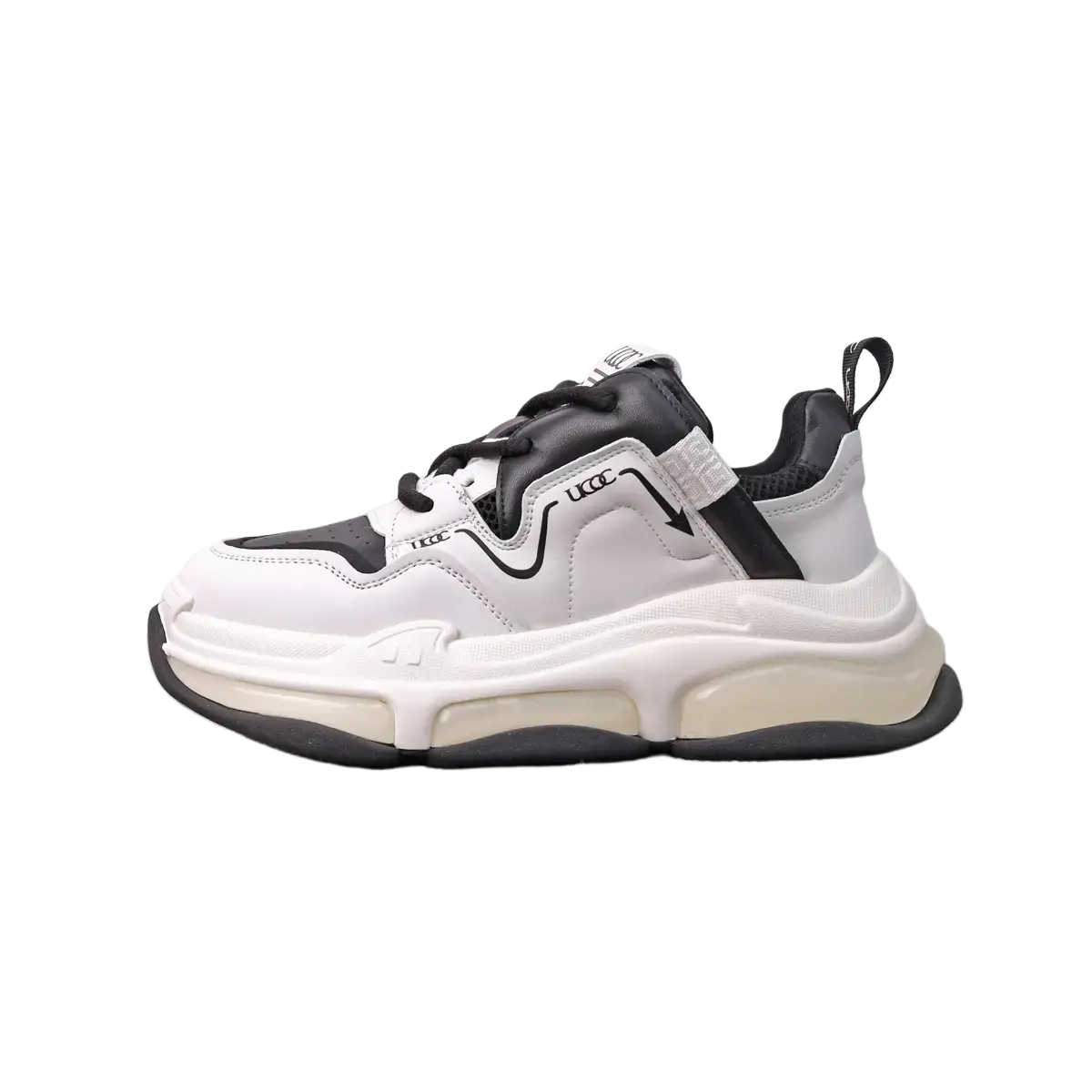 

Banas UCOC x Low Top повседневные мужские кроссовки бело-черные, цвет White Black