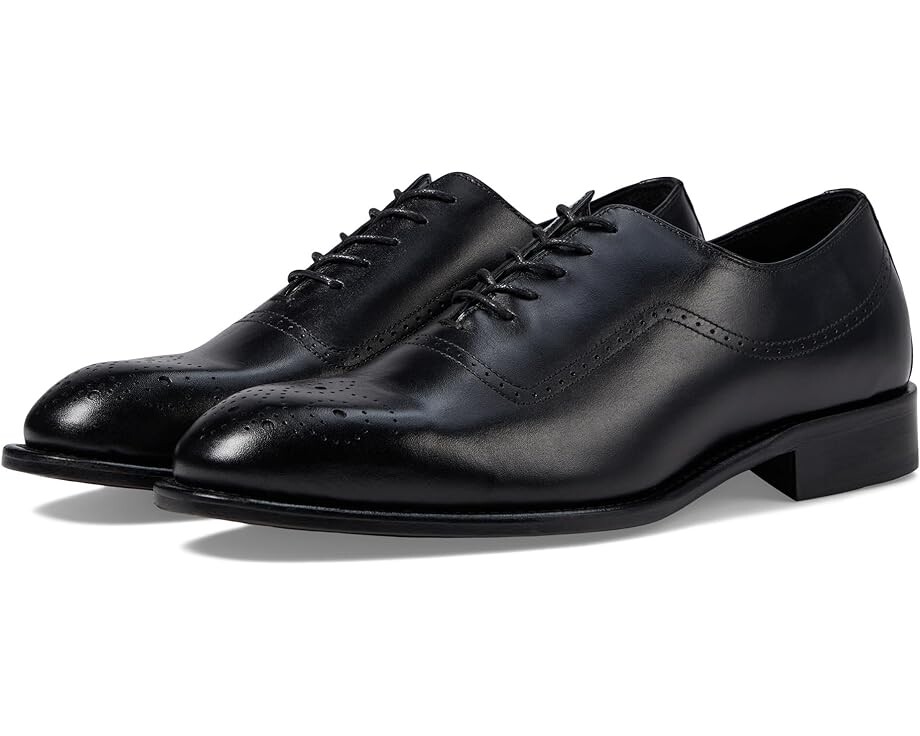 

Оксфорды Johnston & Murphy Collection Ellsworth Plain Toe Medallion, цвет Black Italian Calfskin