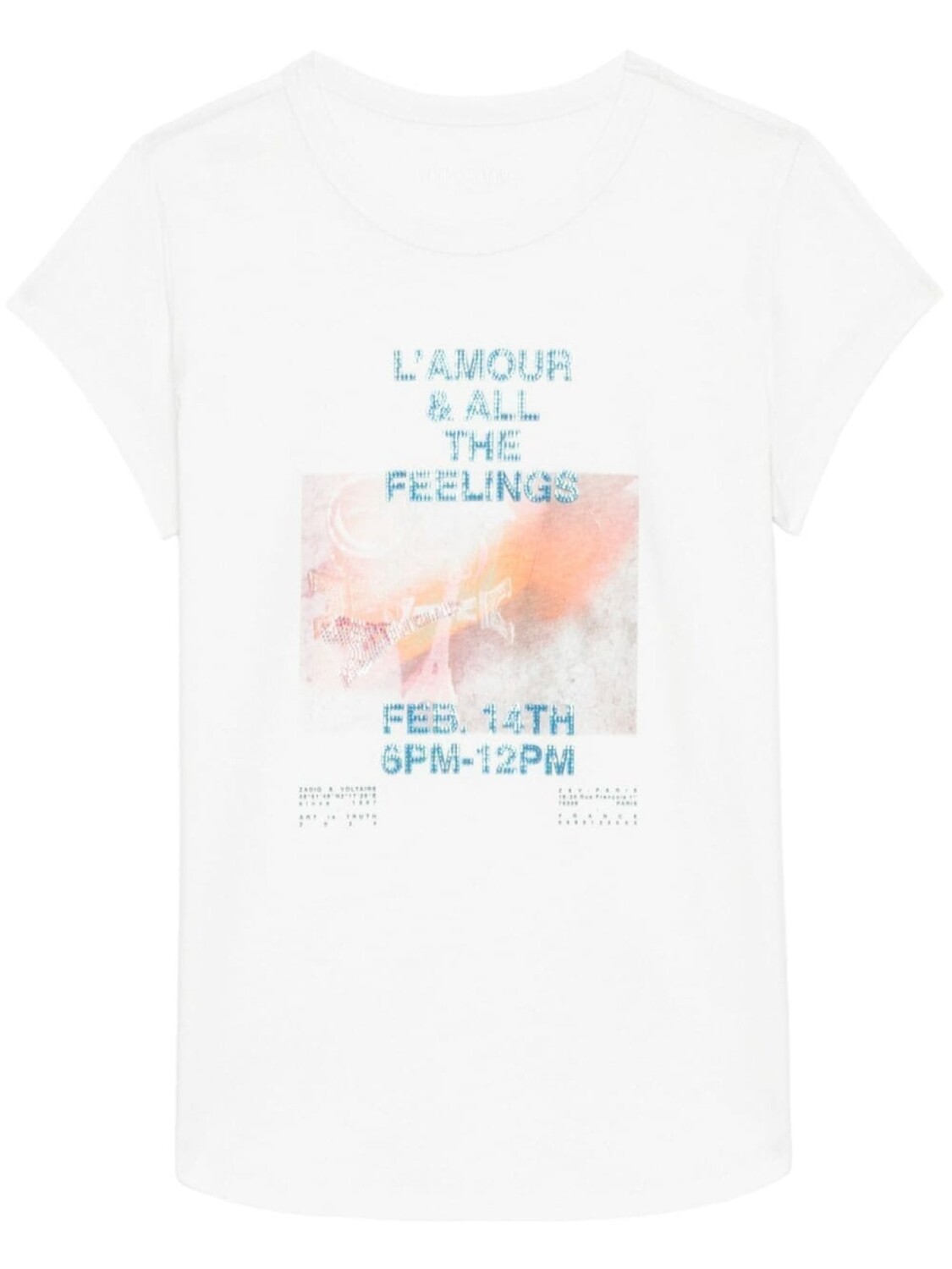 

Zadig&Voltaire футболка из хлопка с фотопечатью, нейтральный цвет