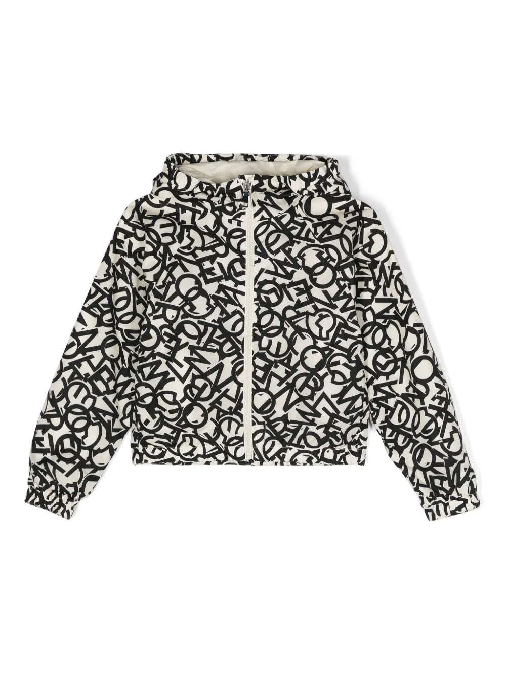 

Куртка с капюшоном и логотипом Moncler Enfant, нейтральный