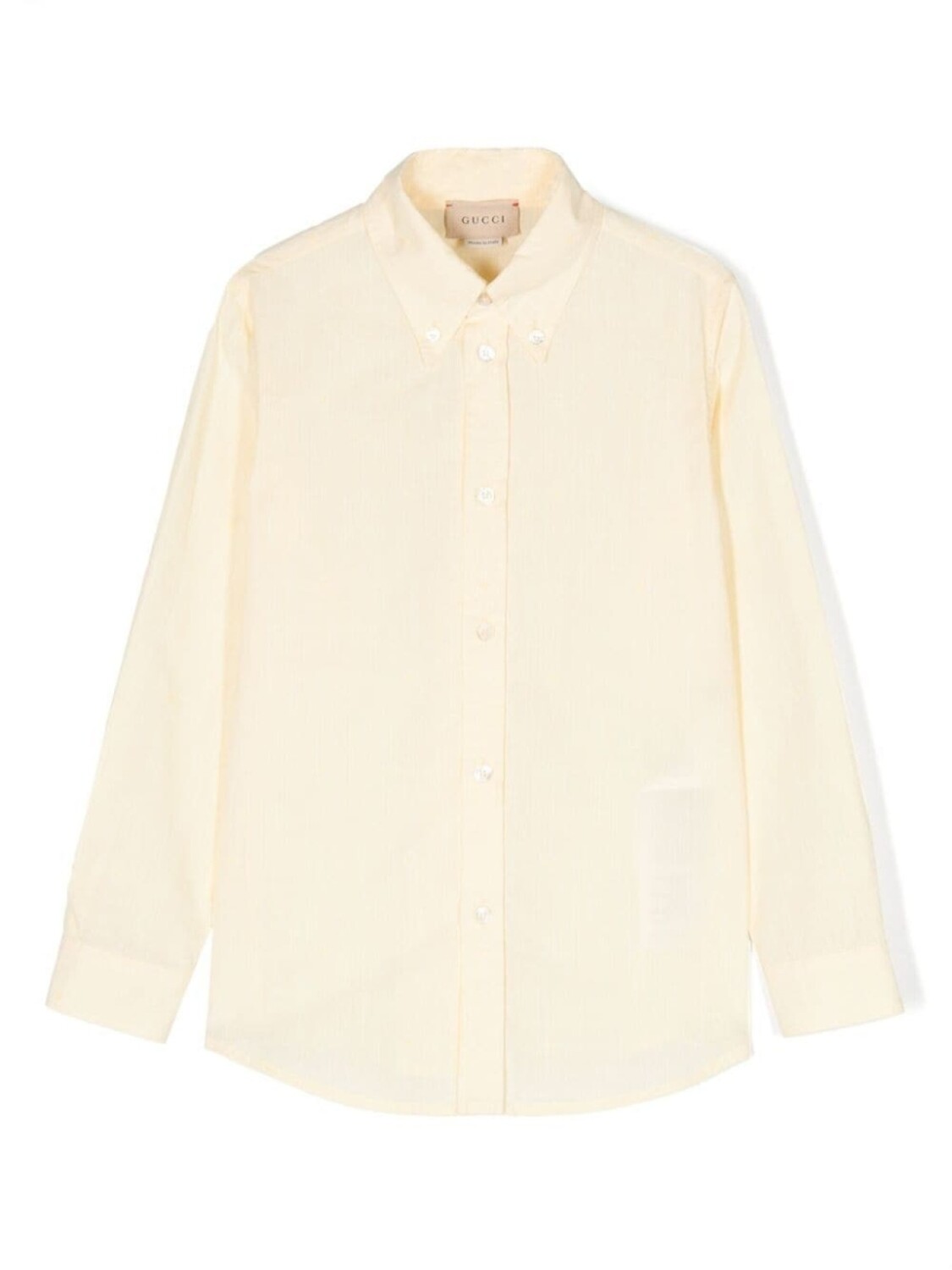 

Gucci Kids рубашка с принтом Square G, желтый