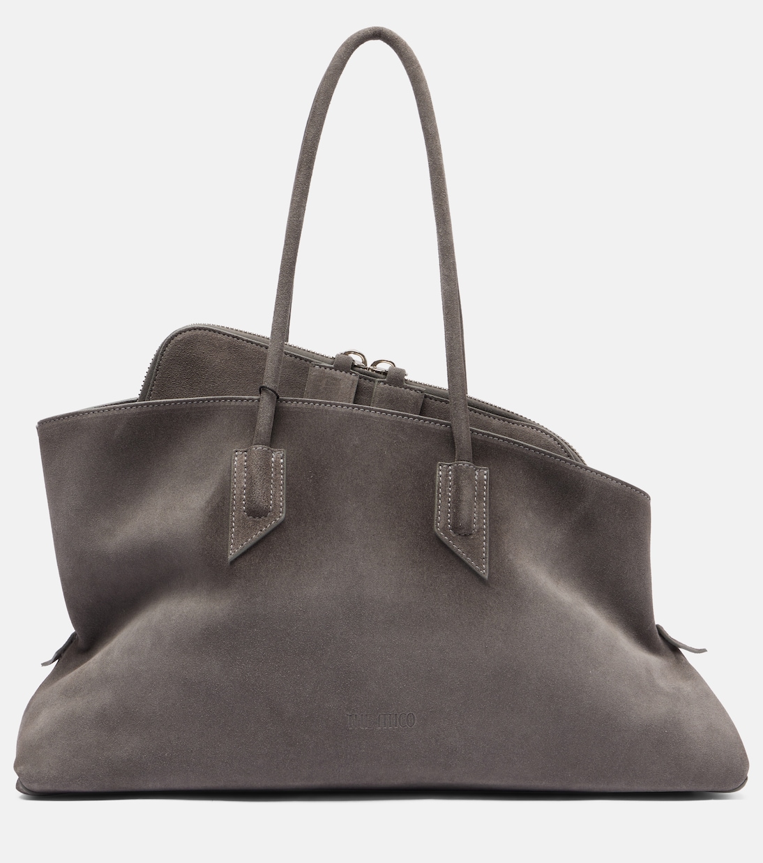 

Сумка-тоут La Passeggiata Medium из замши The Attico, Dark Grey
