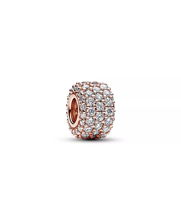 

Подвеска с тремя рядами кубических цирконий Pandora, rose-gold