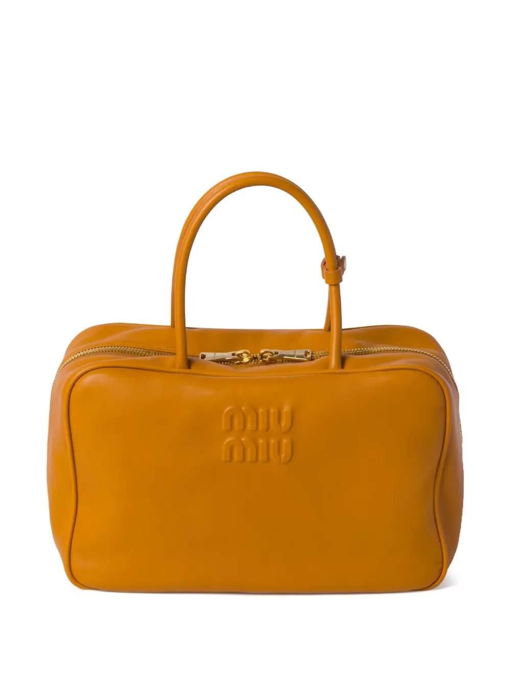 

Сумка с тисненым логотипом MIU MIU, желтый