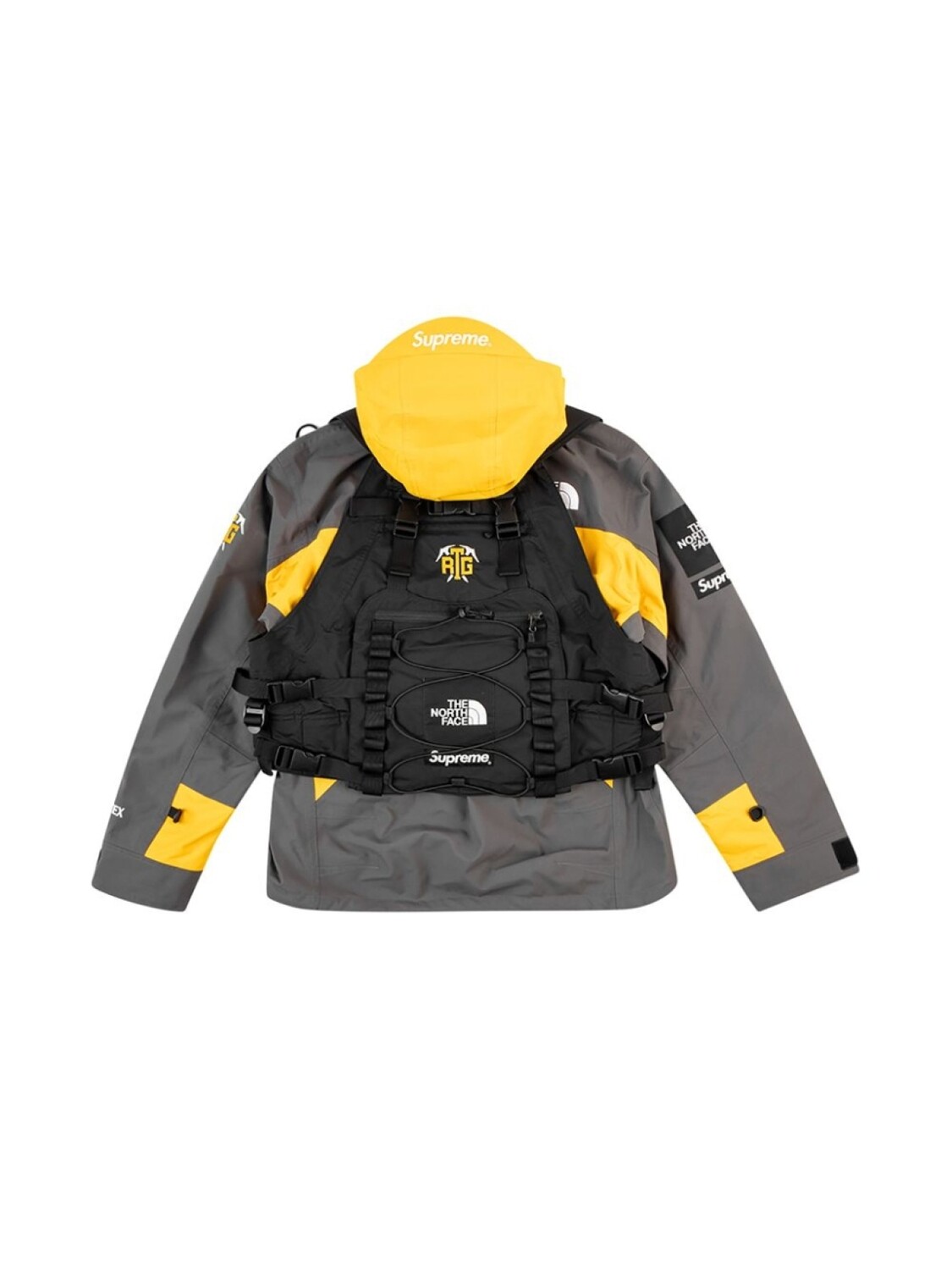 Supreme куртка RTG из коллаборации с The North Face, желтый — фото 2