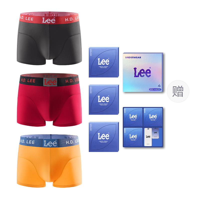 

Классические трусы 101 мужские 3 шт Lee, серый